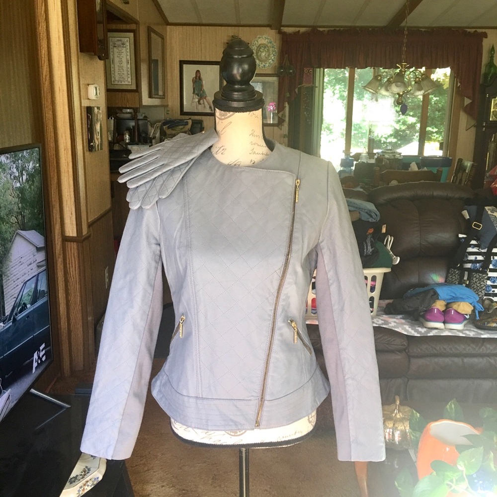 Women’s genuine quilted leather jacket
